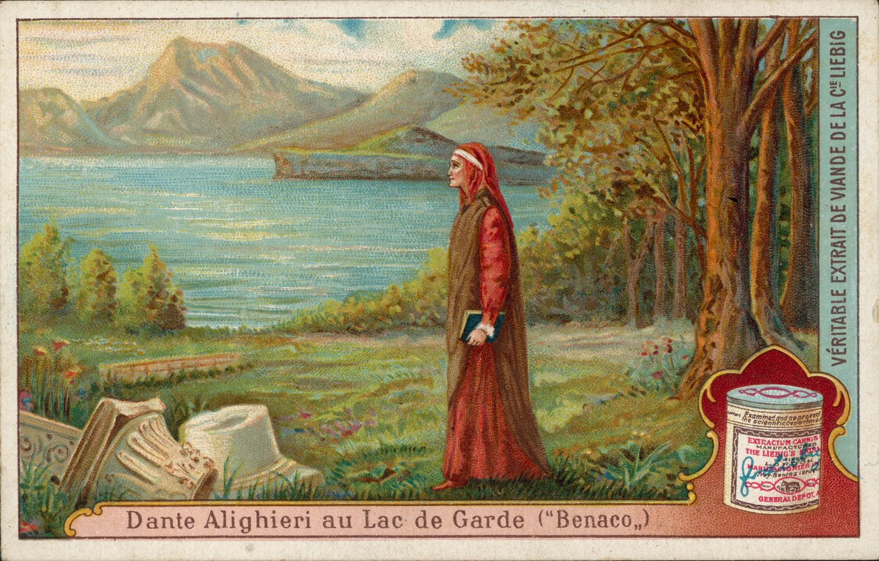 Dante u jezera Garda (chromolit) od European School