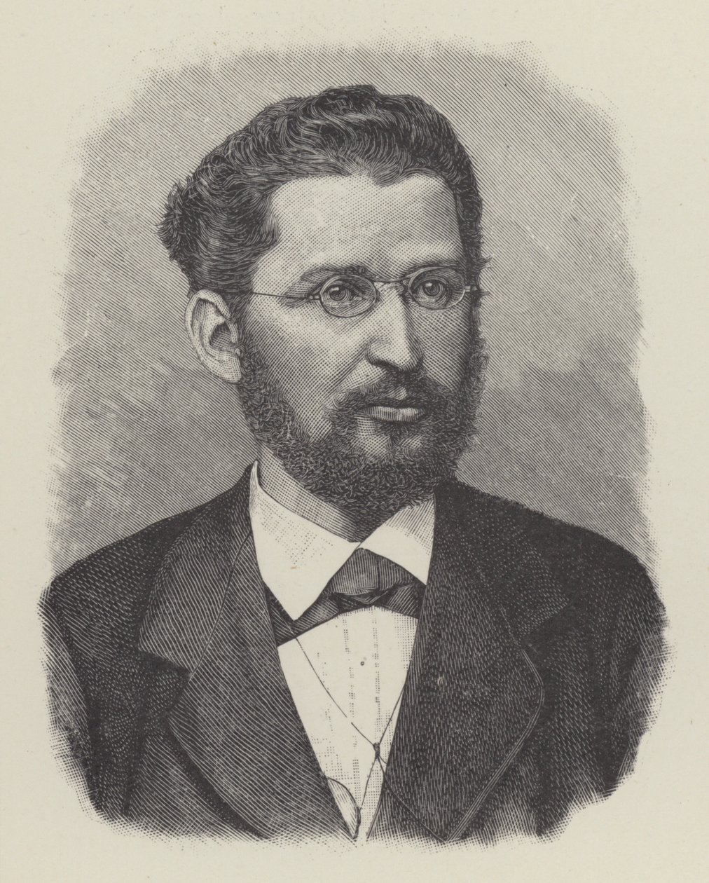 Edward Bernstein, německý sociálně demokratický filozof a politik (litografie) od European School