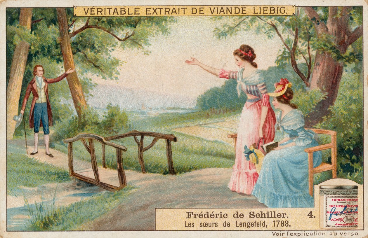 Friedrich Schiller, Liebigova karta, počátek 20. století (chromo) od European School