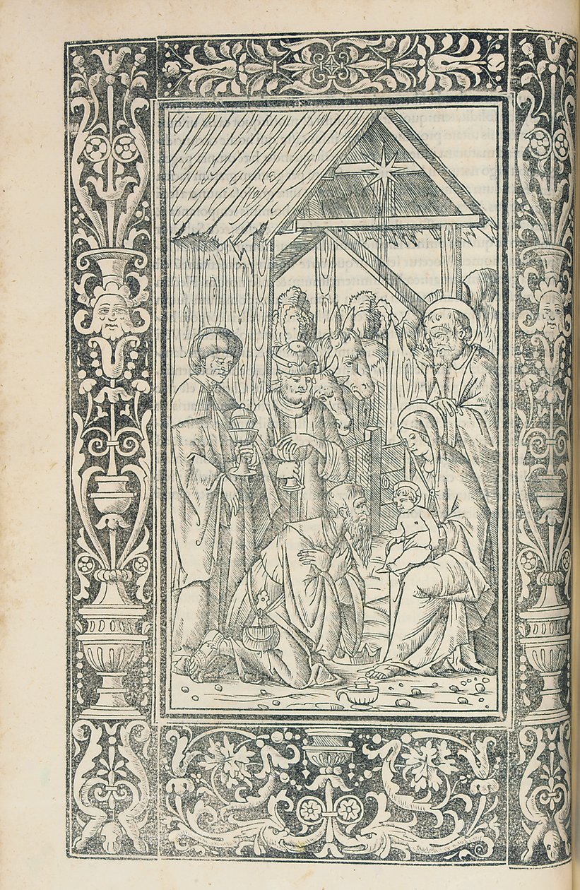 Ilustrace z Christian Decachordum od Marcus Vigerius (1446-1516), Fano od European School
