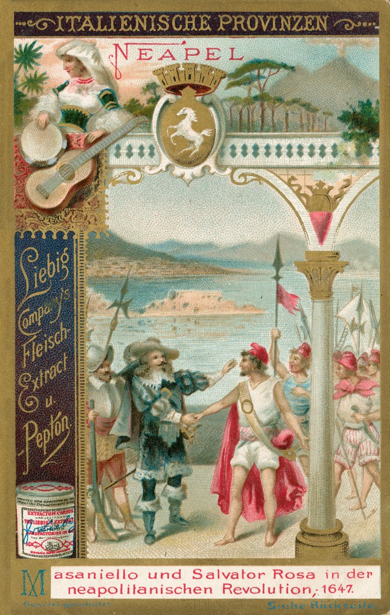 Italské provincie, Liebigova karta, počátek 20. století (chromo) od European School