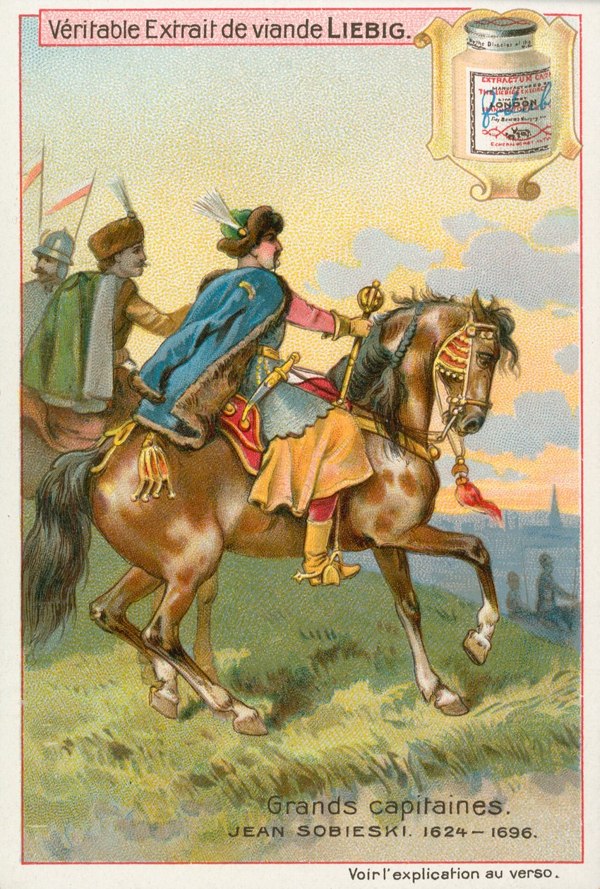 Jean Sobieski, Liebigova karta, počátek 20. století (chromo) od European School