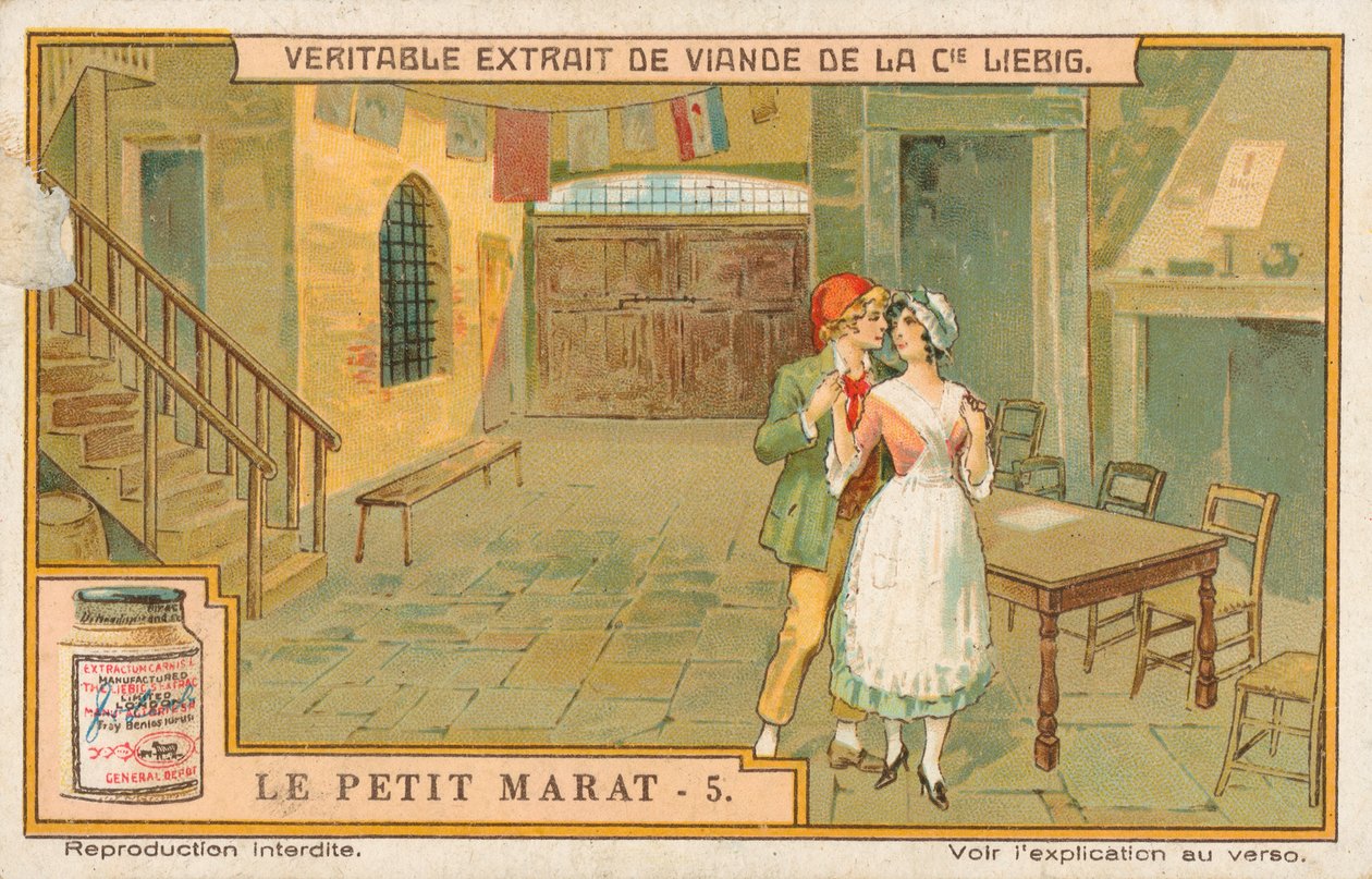 Le Petit Marat, Liebigova karta, počátek 20. století (chromo) od European School