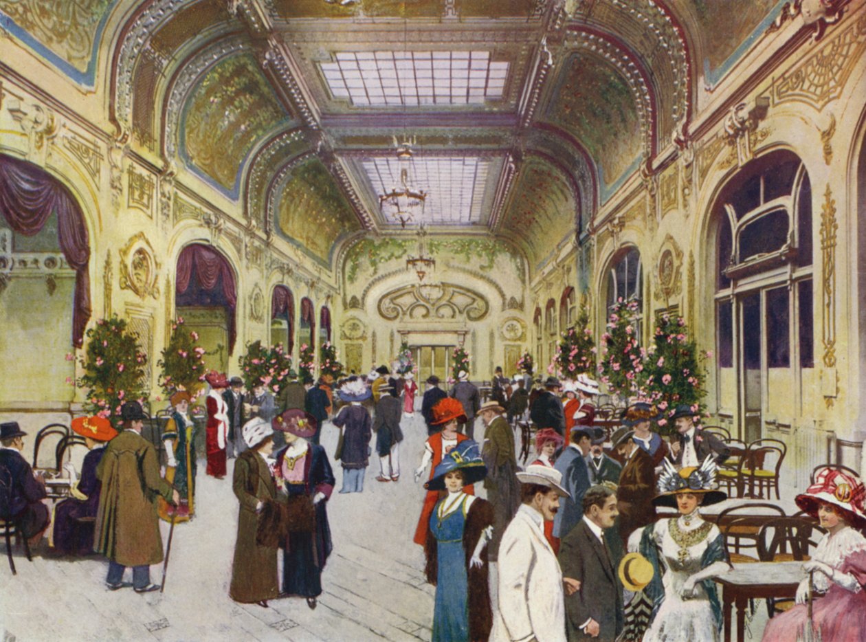 Monte-Carlo, Le Casino de Beau-Soleil (barevná litografie) od European School