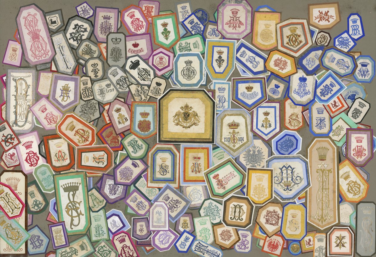 Stránka ze Sammelsurium, svazek VI (tištěný materiál) od European School