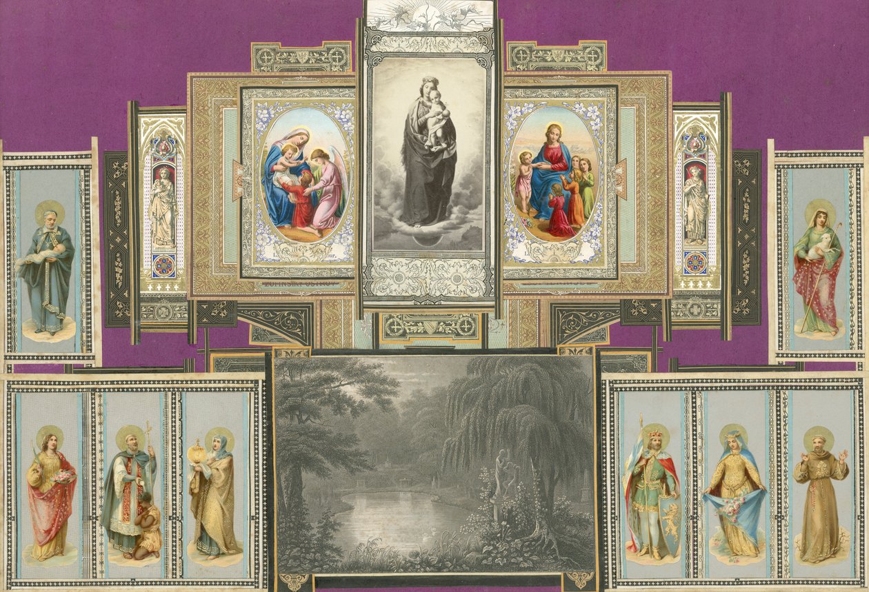 Stránka ze Sammelsurium, svazek VI (tištěný materiál) od European School