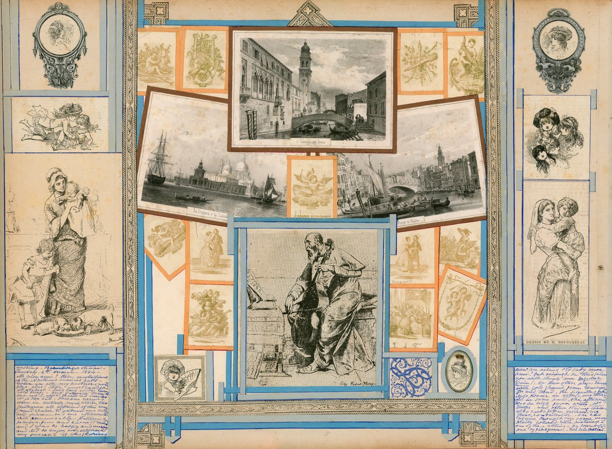 Stránka ze Sammelsurium, svazek XI (tištěný materiál) od European School