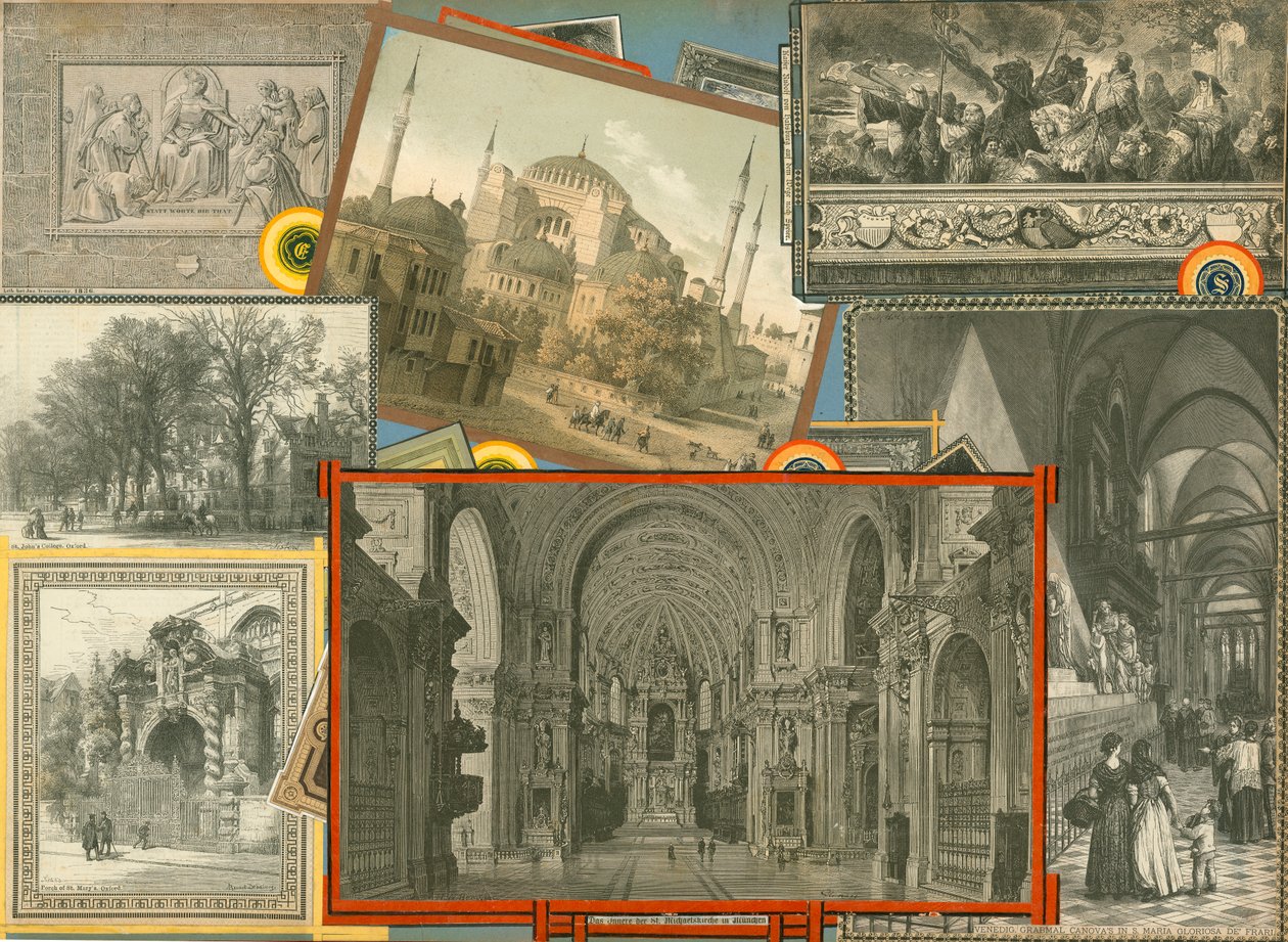 Stránka ze Sammelsurium, svazek XI (tištěný materiál) od European School