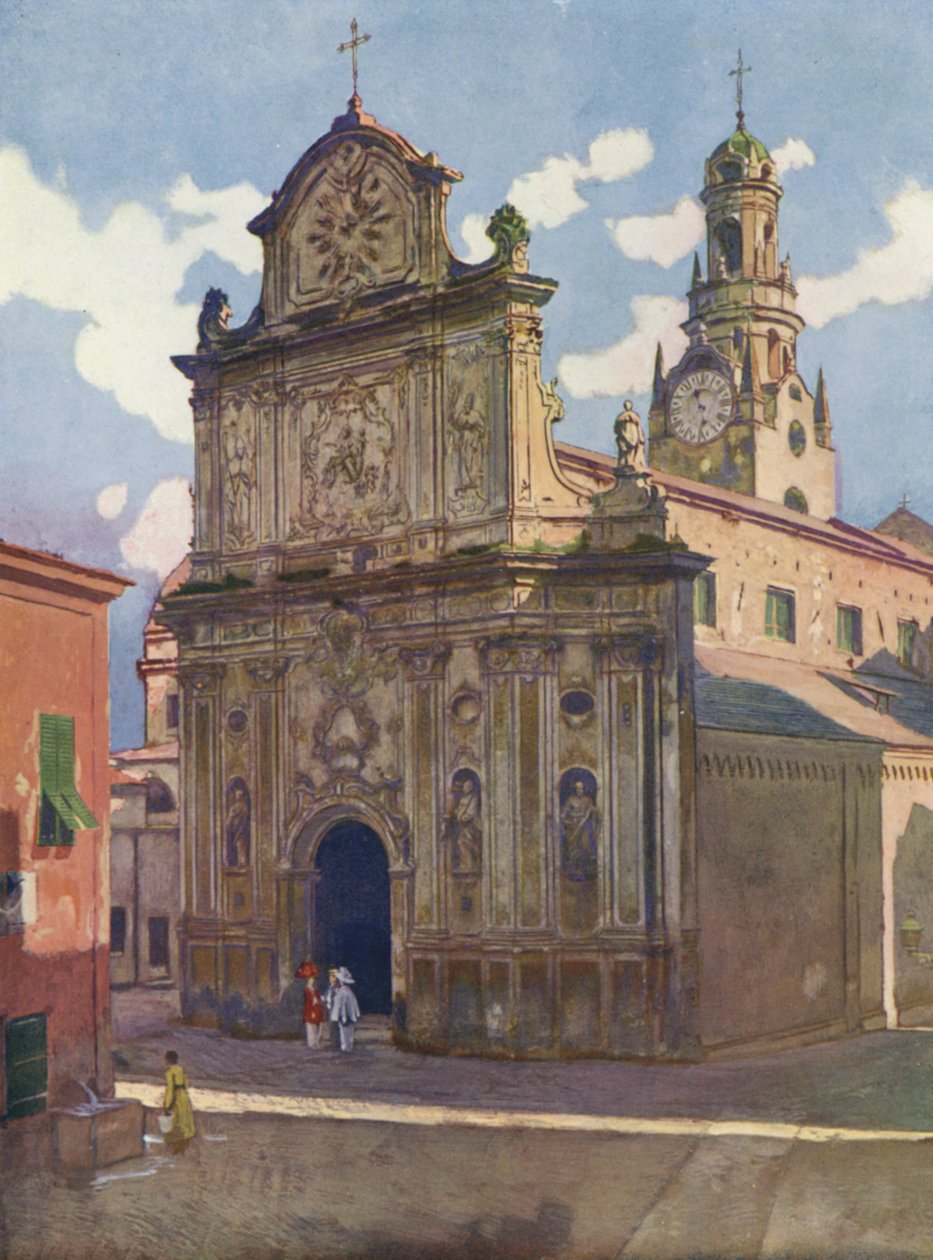 San-Remo, La Cathedrale (barevná litografie) od European School