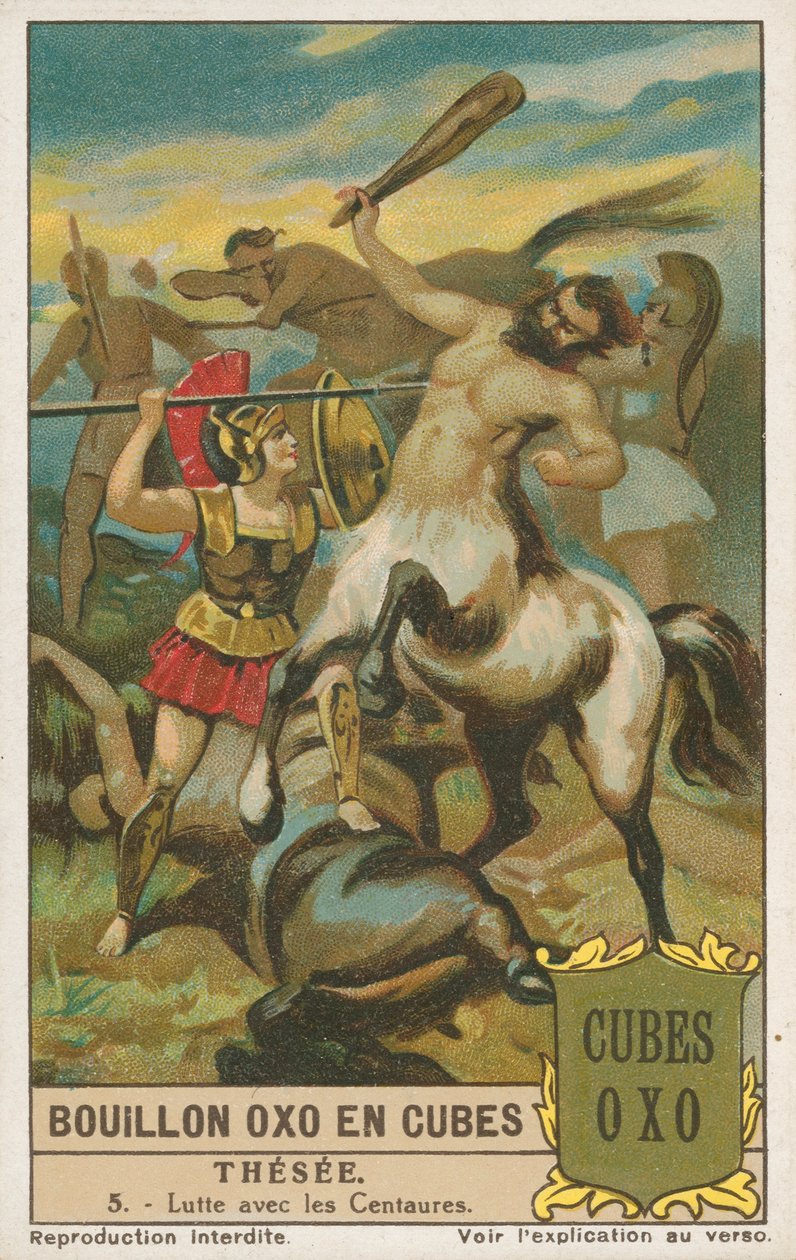 Theseus, Liebigova karta, počátek 20. století (chromo) od European School