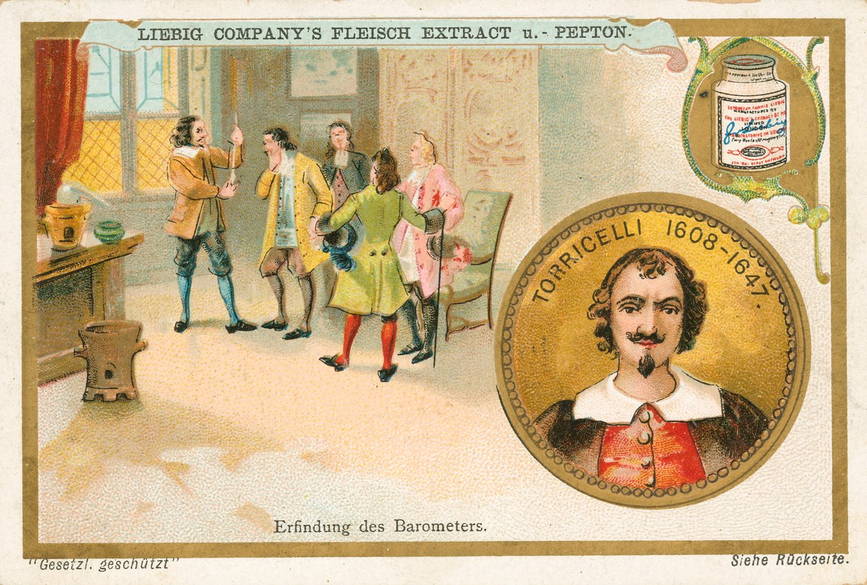 Torricelli, Liebigova karta, počátek 20. století (chromo) od European School