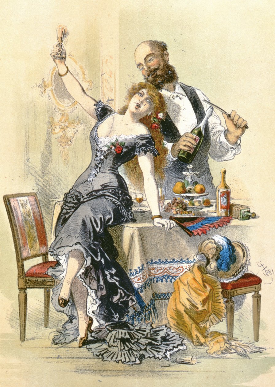 Příběh ženy: Jack of Cups, 1881 od Eusebio Planas