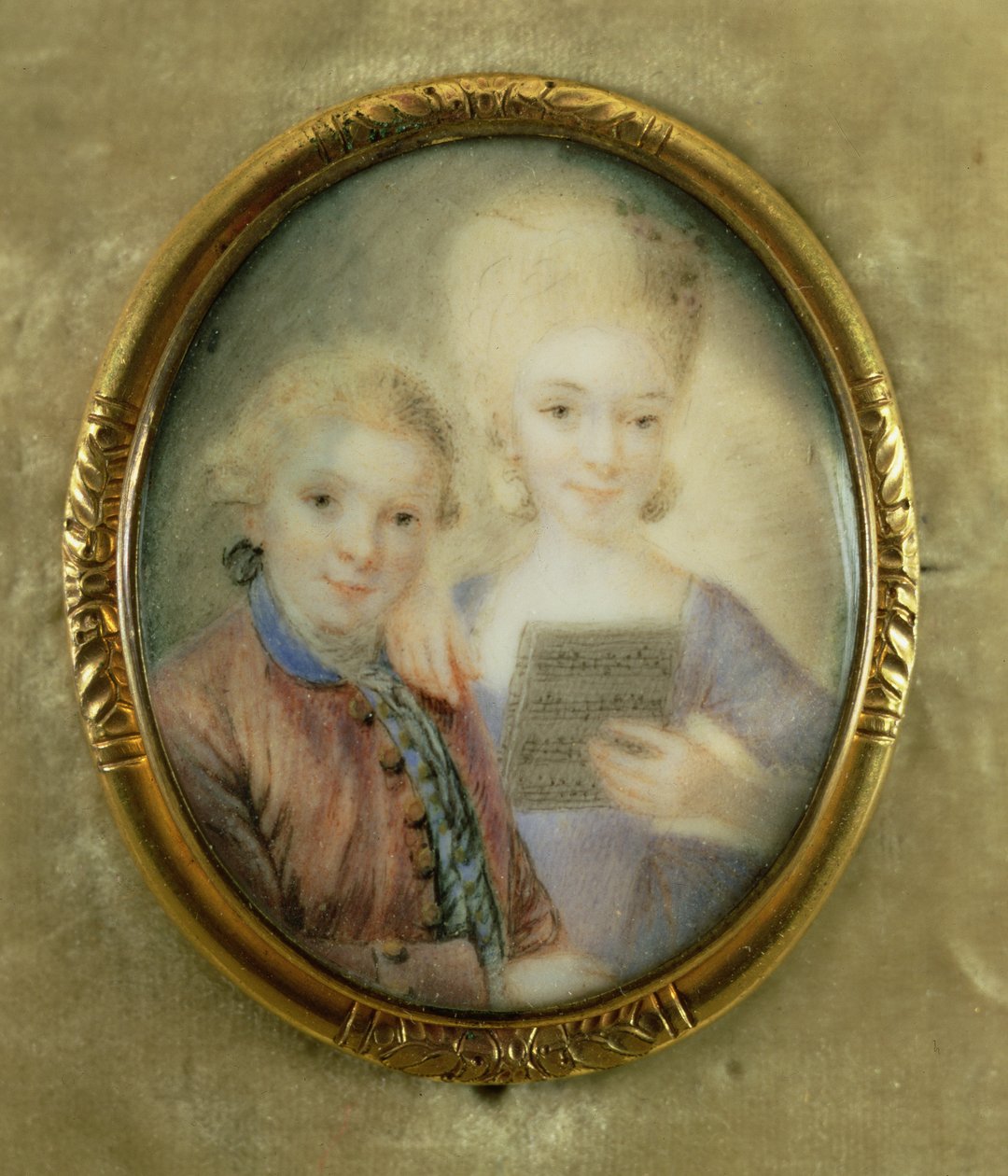 Wolfgang Amadeus Mozart (1756-91) a jeho sestra Maria-Anna, zvaná ‚Nannerl‘ (1751-1829) od Eusebius Johann Alphen