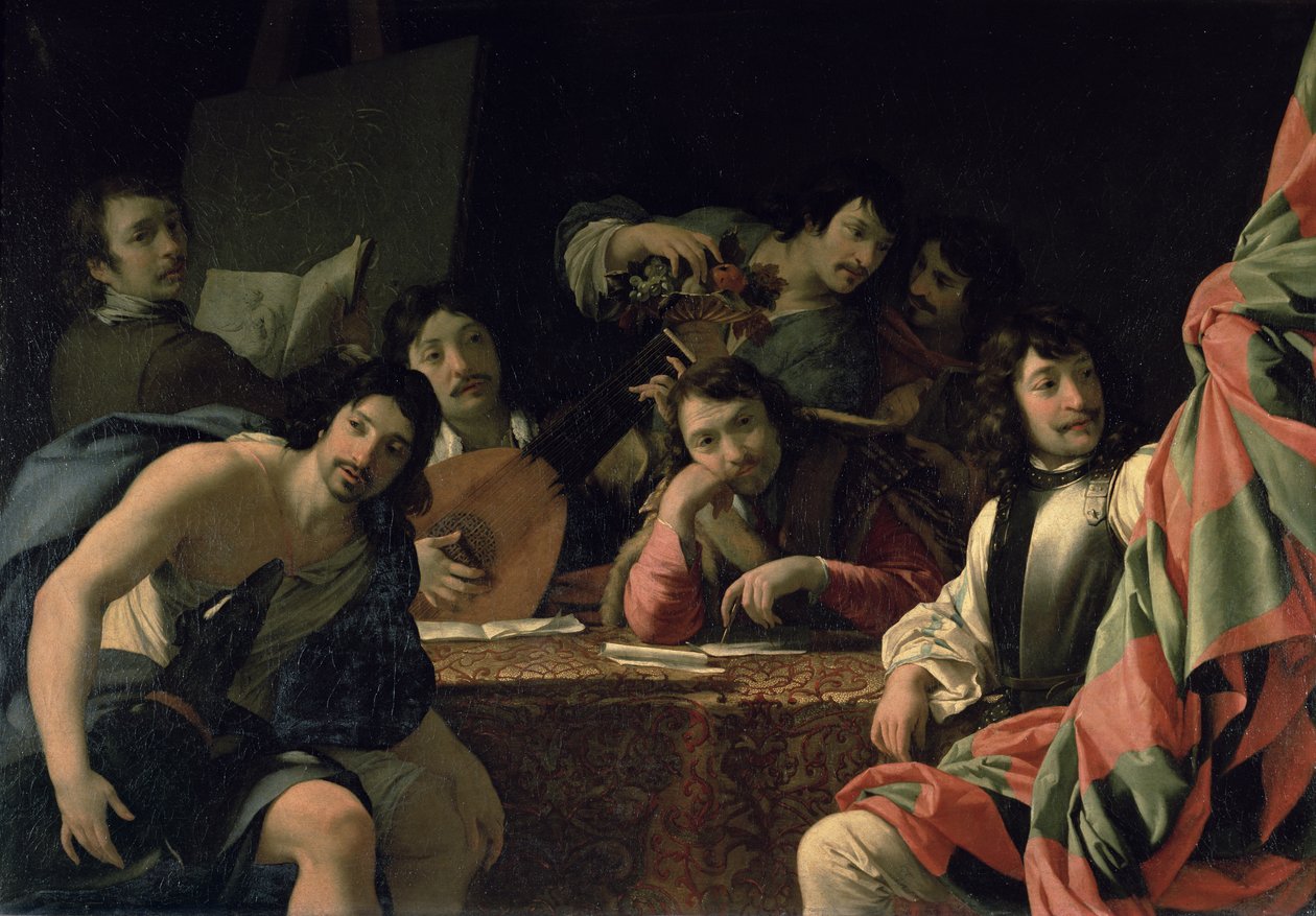 Setkání umělců od Eustache Le Sueur
