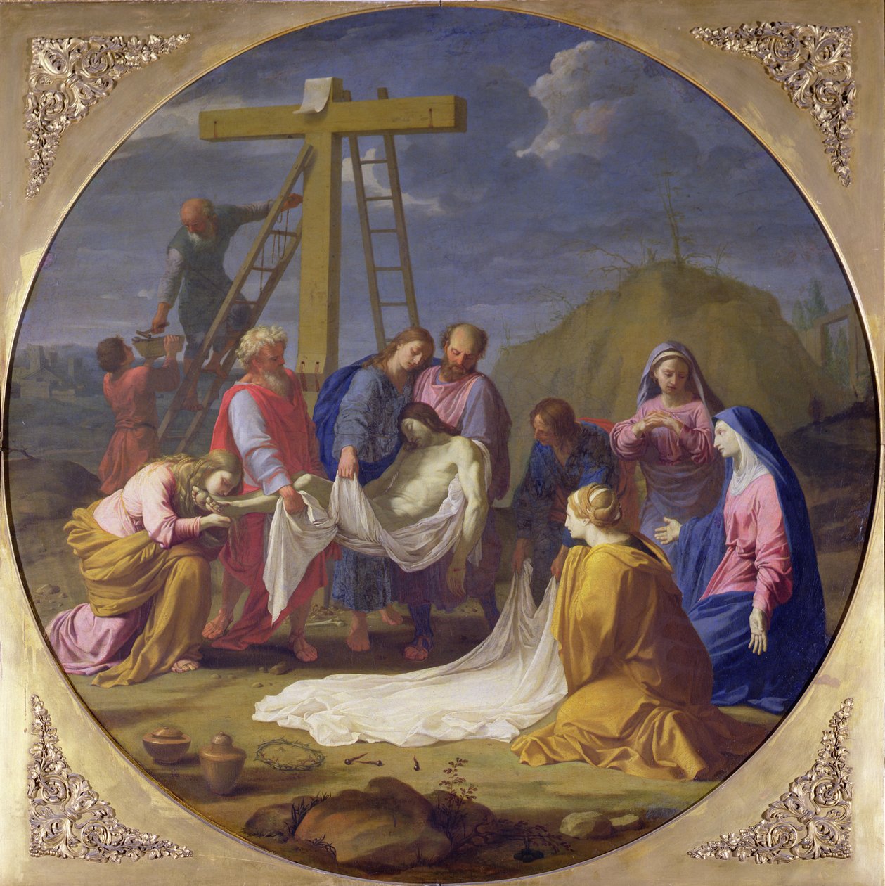 Sestoupení z kříže, asi 1651 od Eustache Le Sueur