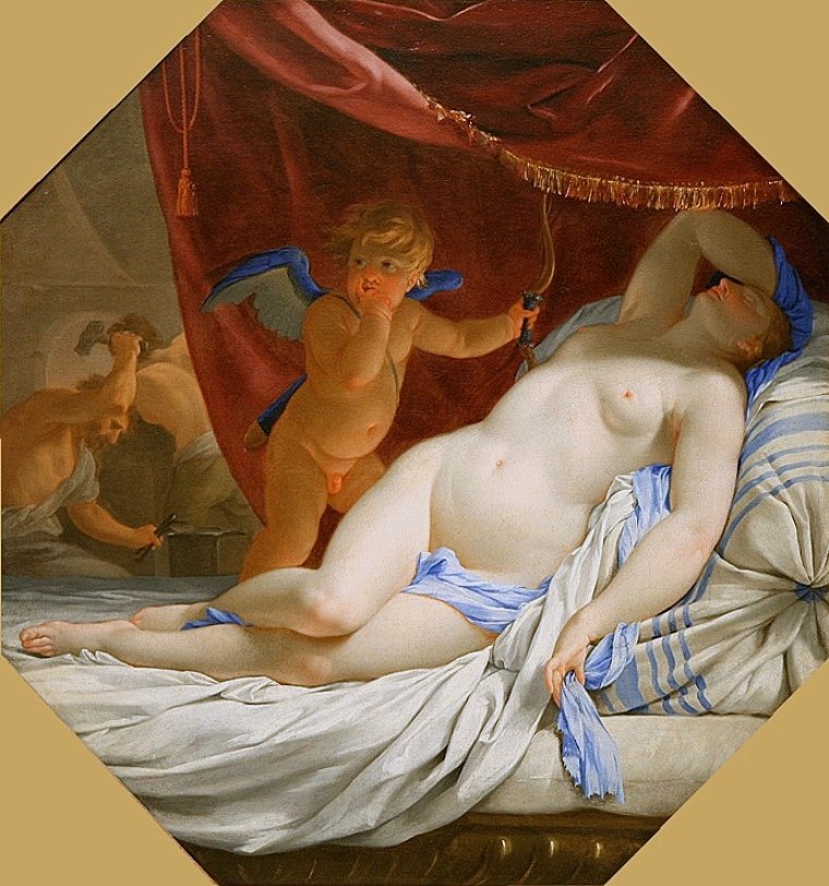 Spící Venuše od Eustache Le Sueur