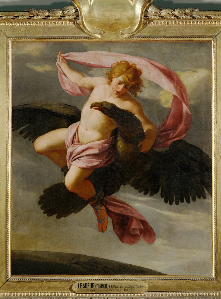 Únos Ganymeda... od Eustache (studio of) Le Sueur