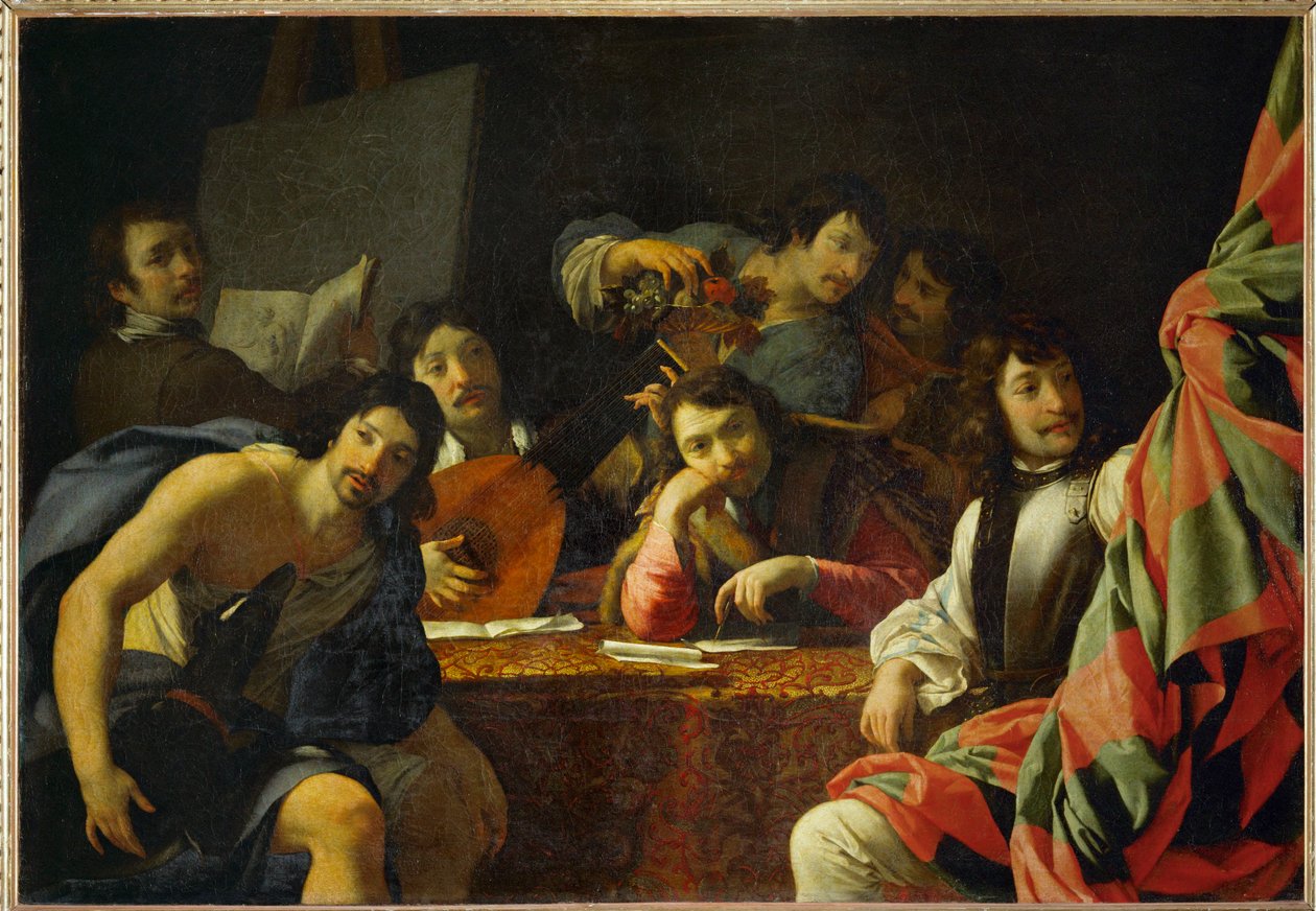 Rozvážnost přináší klid a hojnost... od Eustache (studio of) Le Sueur