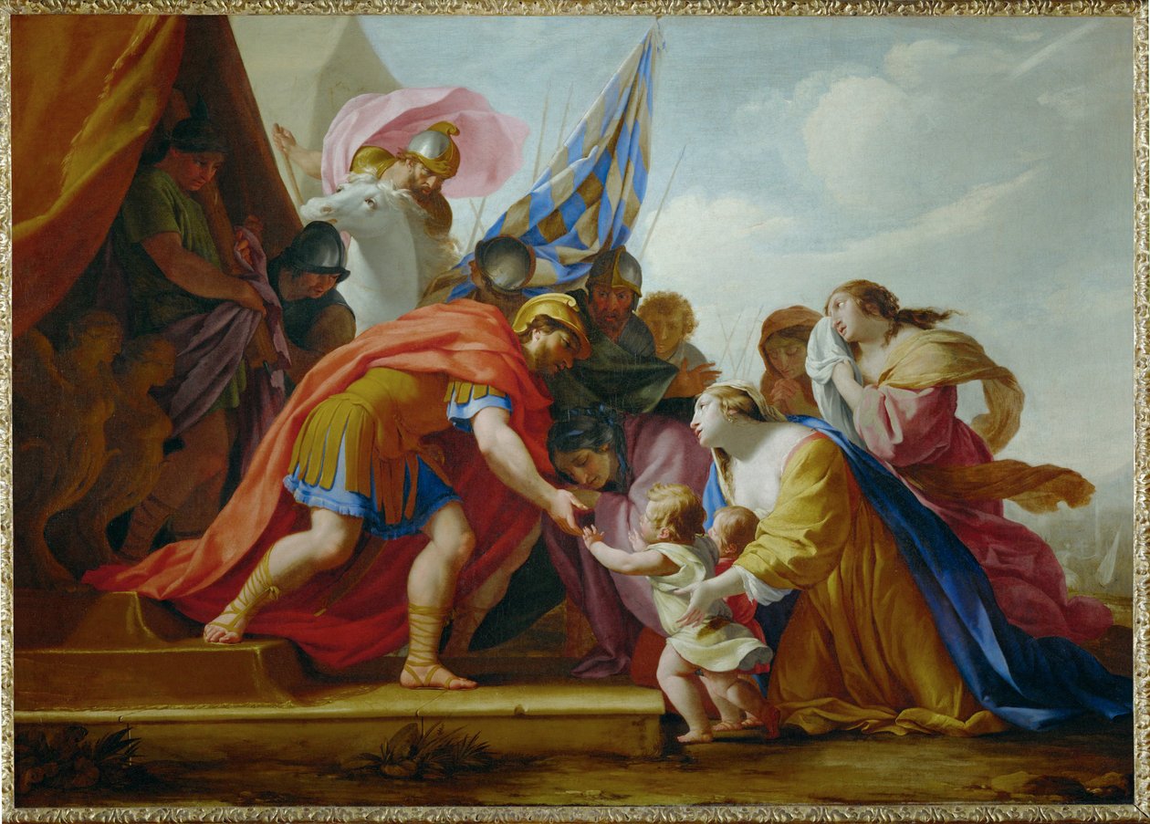 Volumnia a Verturie před Coriolanem - Volumnia a ... od Eustache (studio of) Le Sueur