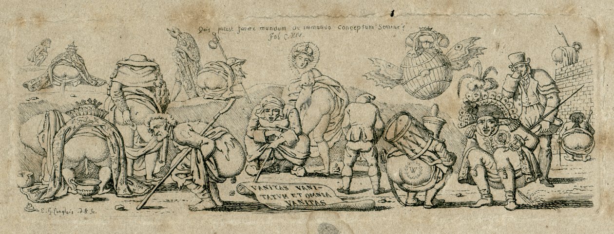 Marnost nad marnosti, vše je marnost, po roce 1800 od Eustache Hyacinthe Langlois