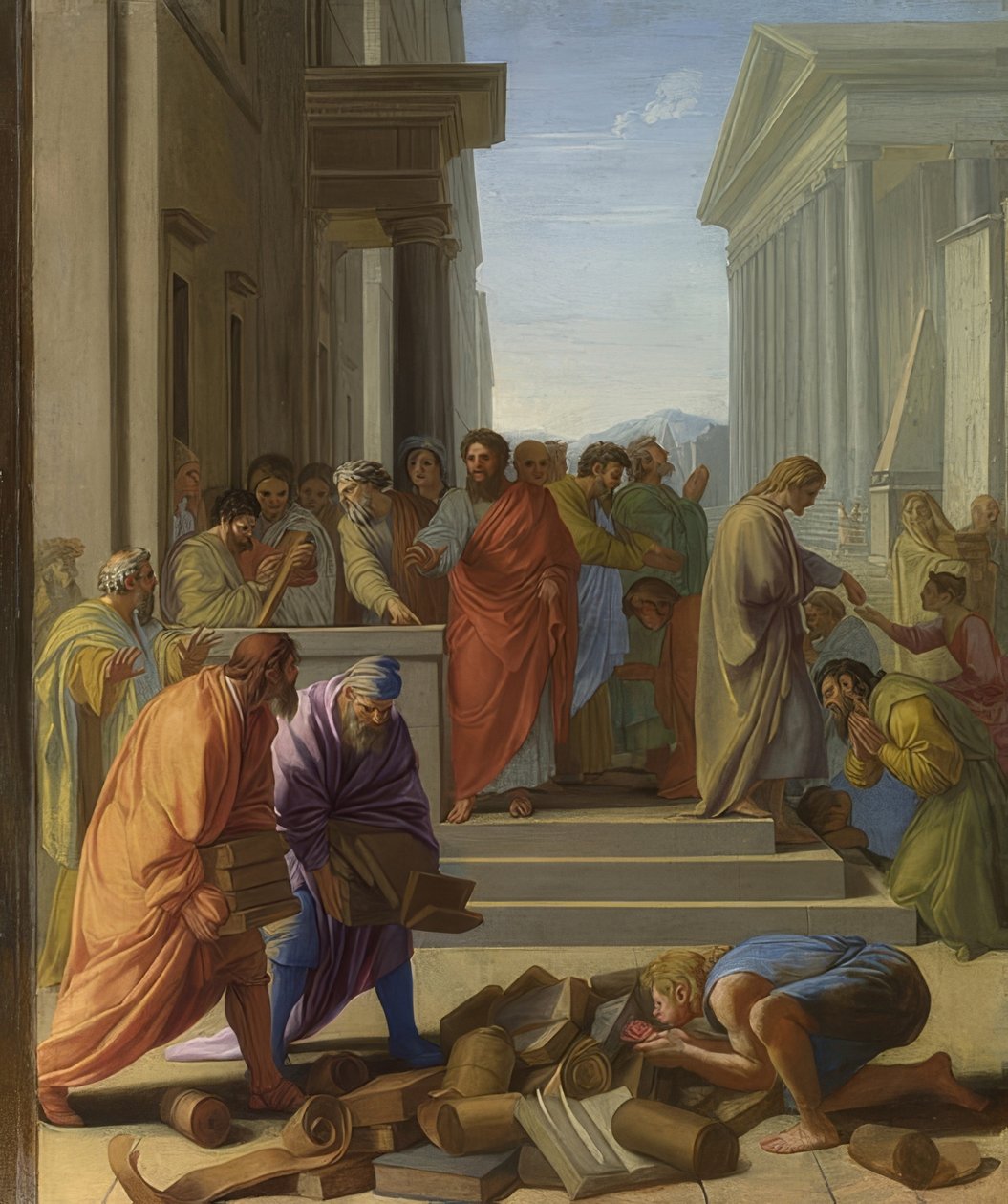 Apoštol Pavel káže v Efezu. 1649 od Eustache Le Sueur