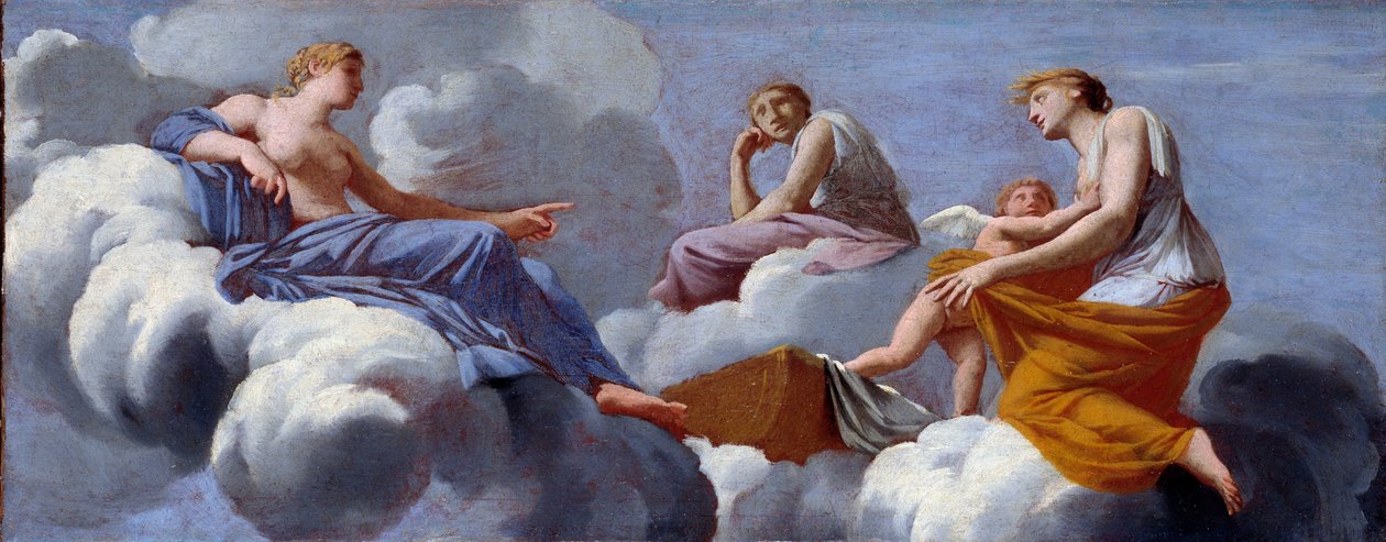 Milostné výtky její matky se uchýlí do náruče Ceres od Eustache Le Sueur