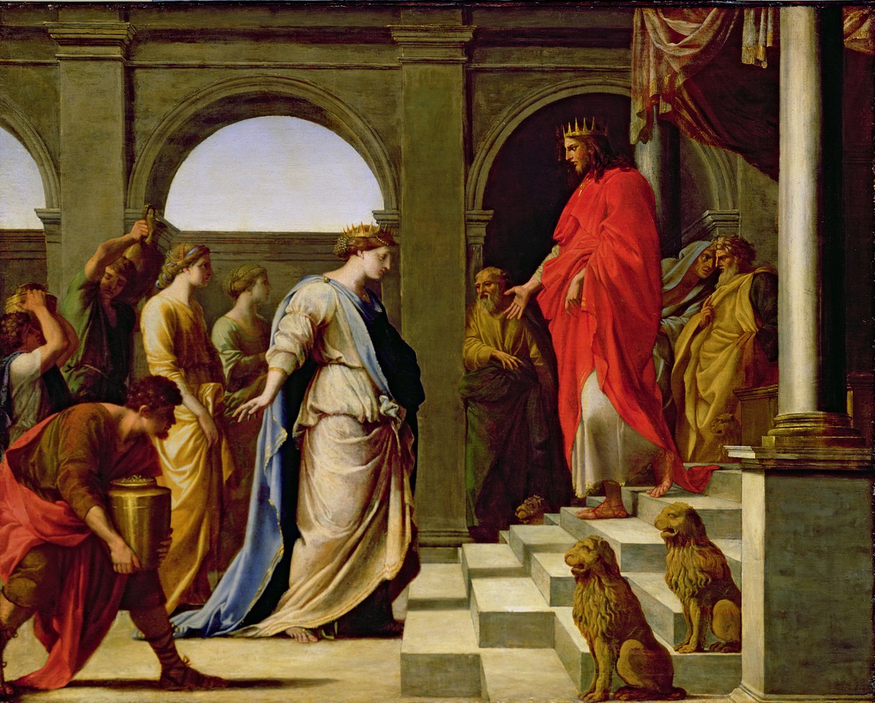 Šalomoun a královna ze Sáby, 1650 od Eustache Le Sueur