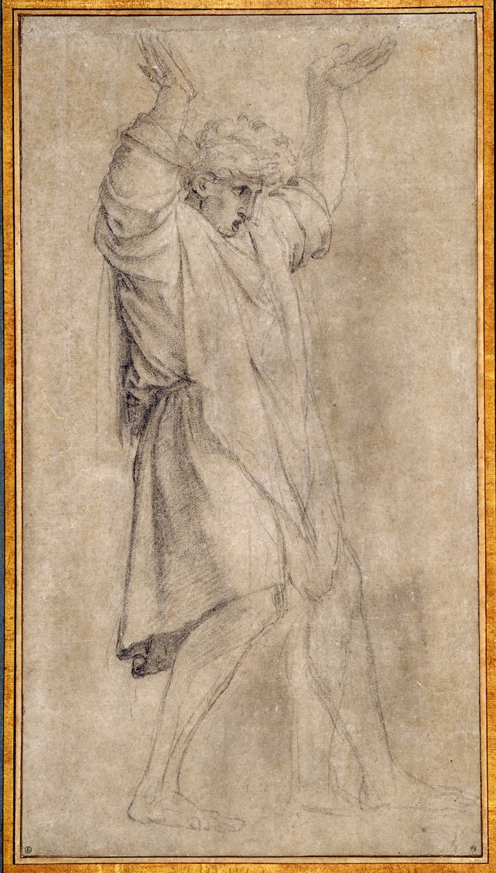 Studie pro Marcuse Curtia, legendární postavu starověkého Říma od Eustache Le Sueur