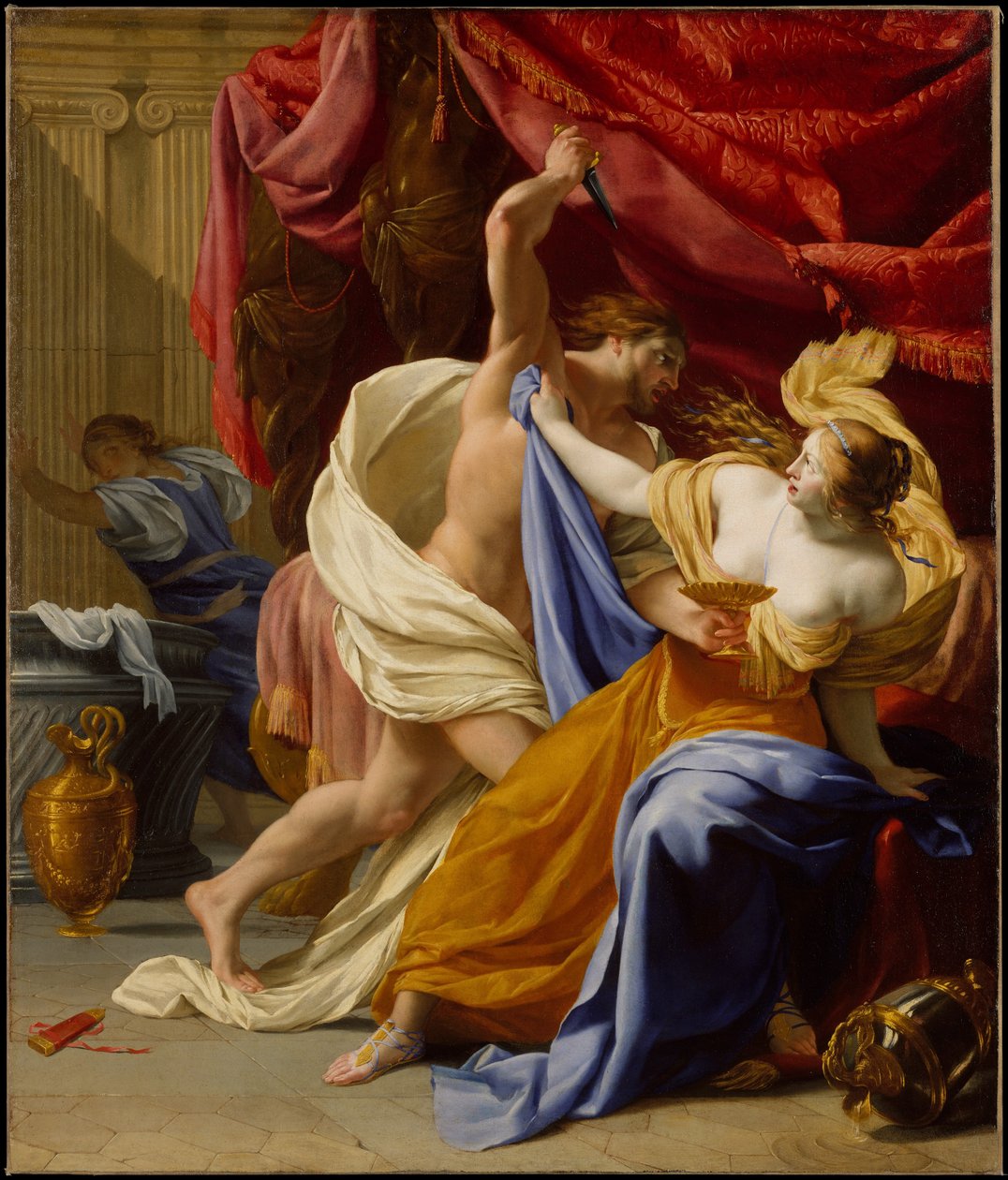 Znásilnění Tamar, kolem roku 1640 (olej na plátně) od Eustache Le Sueur