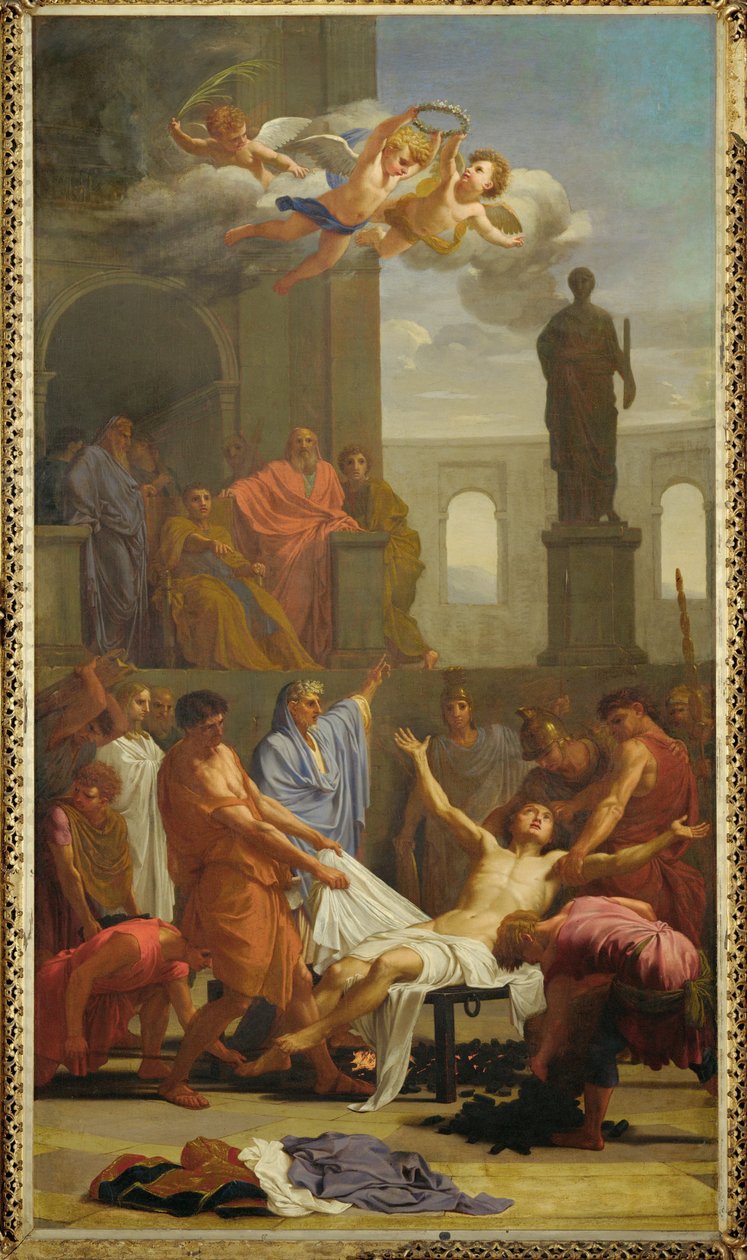 Umučení svatého Vavřince (malba na plátně) od Eustache Le Sueur