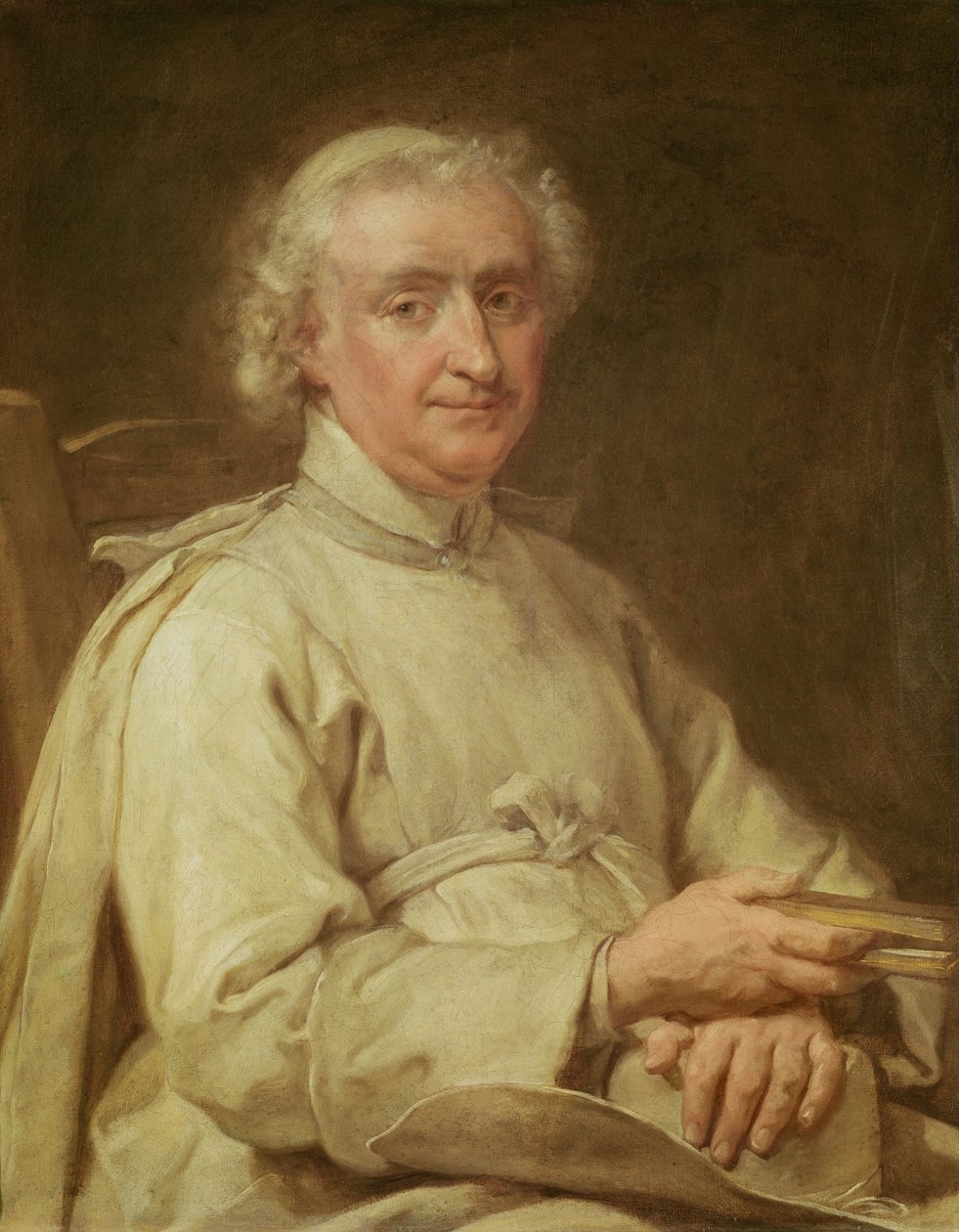Portrét Canon drží knihu od Eustache Restout