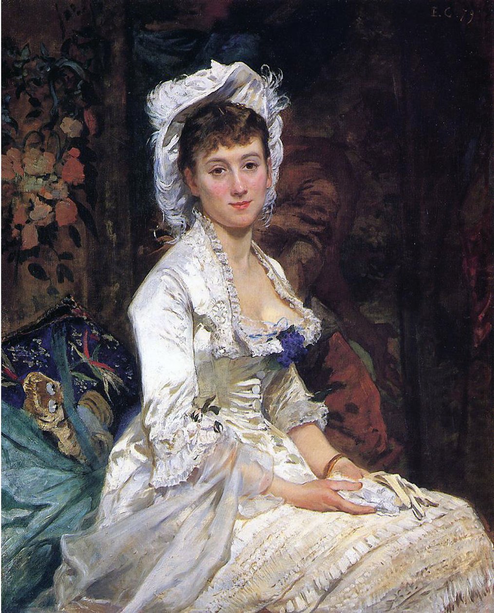 Žena v bílém, 1879 od Eva Gonzalès