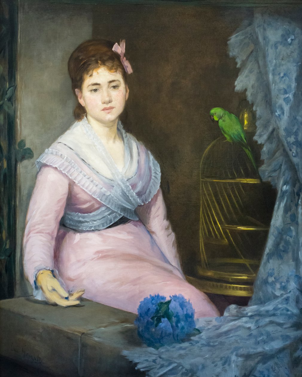 Indolence, c. 1871-1872 (olej na plátně) od Eva Gonzalès