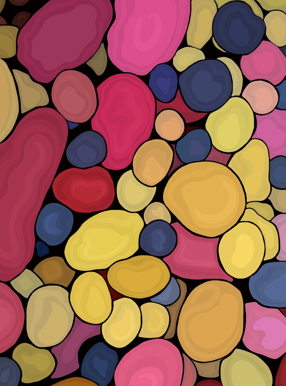 100 brambor, 2025 (digitální umění) od Evan Sklar