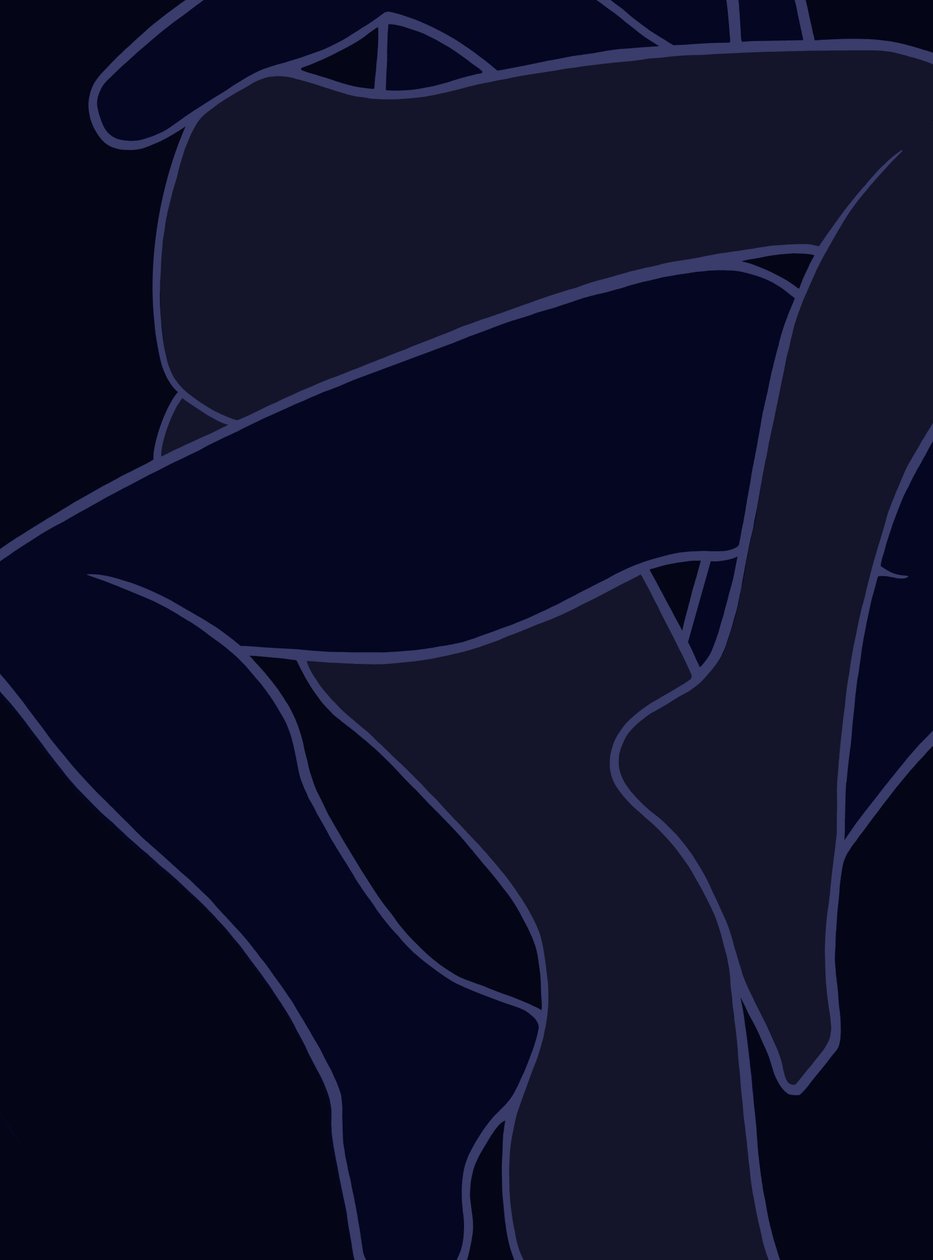 Blue Legs, 2025 (digitální umění) od Evan Sklar