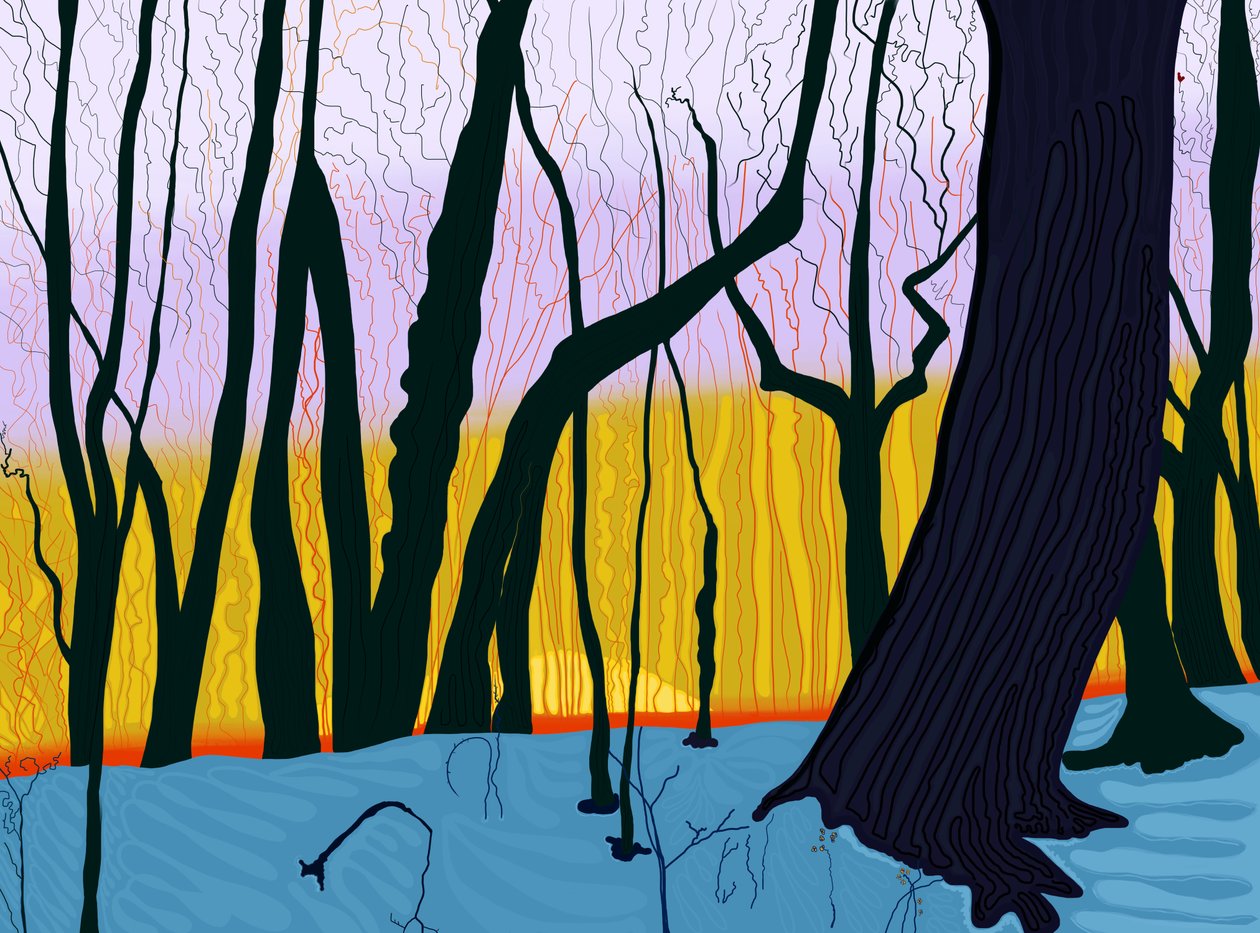 Letní čas, ráno, Prospect Park (digitální umění) od Evan Sklar