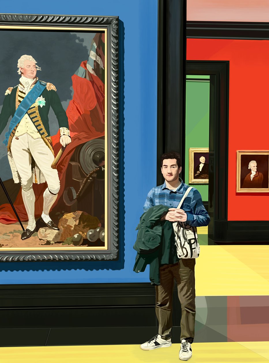 Emmitt, National Portrait Gallery, Londýn, 2025 (digitální umění) od Evan Sklar