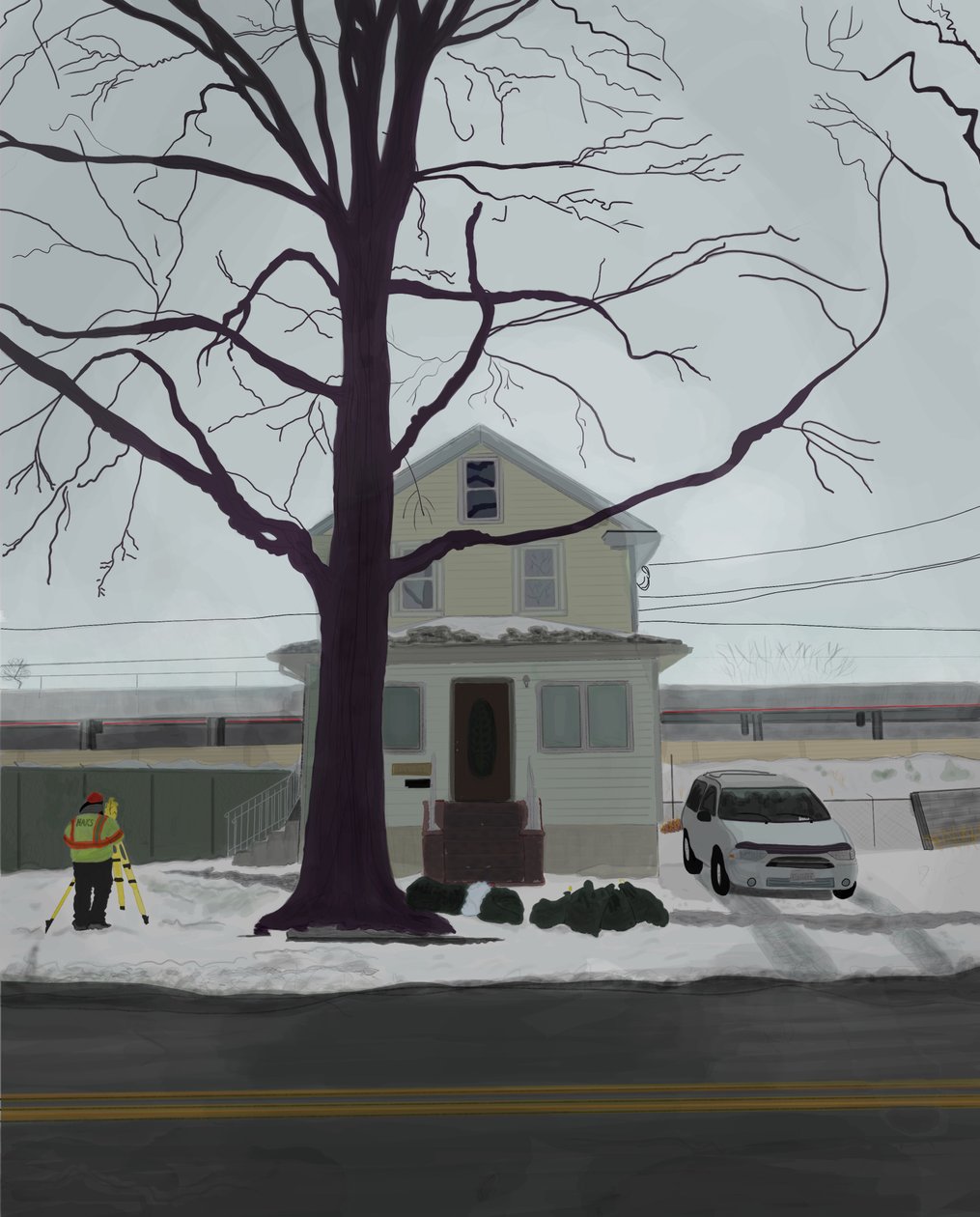 Jamaica, Queens (digitální umění) od Evan Sklar