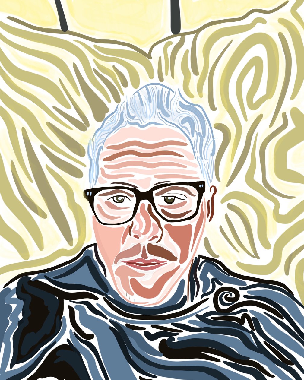 Autoportrét v New Havenu (digitální umění) od Evan Sklar