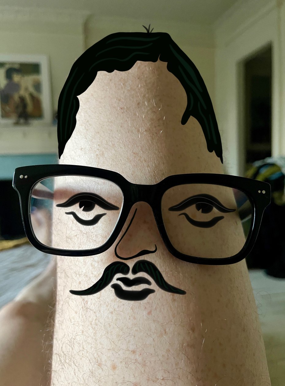 Thigh Guy, cca 2020-24 (digitální umění) od Evan Sklar