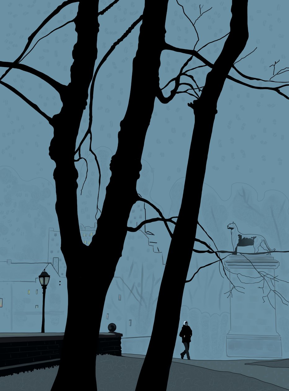 Vchod na Third Avenue, Prospect Park (digitální umění) od Evan Sklar