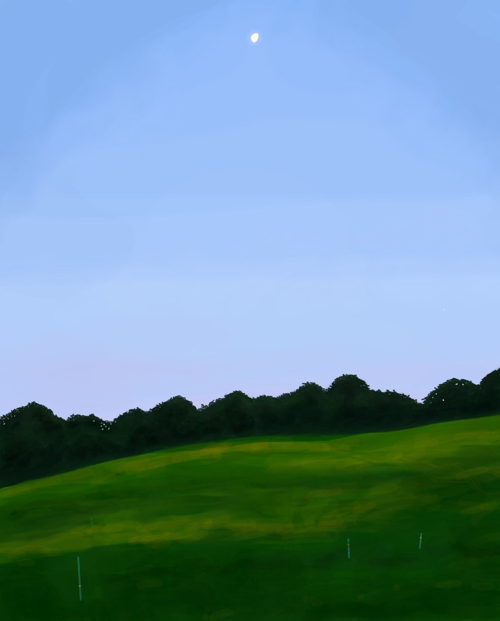 Vermont Field, Dawn (digitální umění) od Evan Sklar