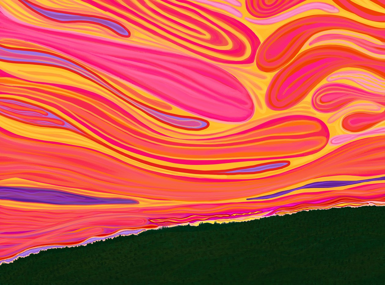 Vermont Hillside In Summer (digitální umění) od Evan Sklar