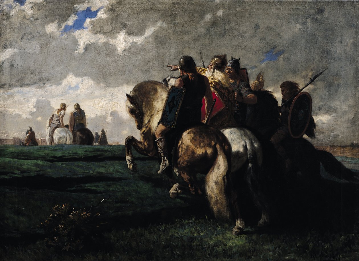 Barbaři před Římem od Evariste Vital Luminais