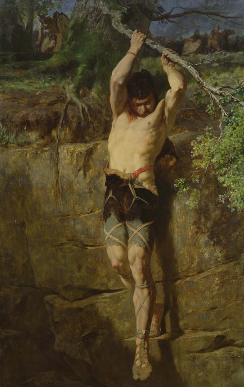 Útěk galského zajatce od Evariste Vital Luminais