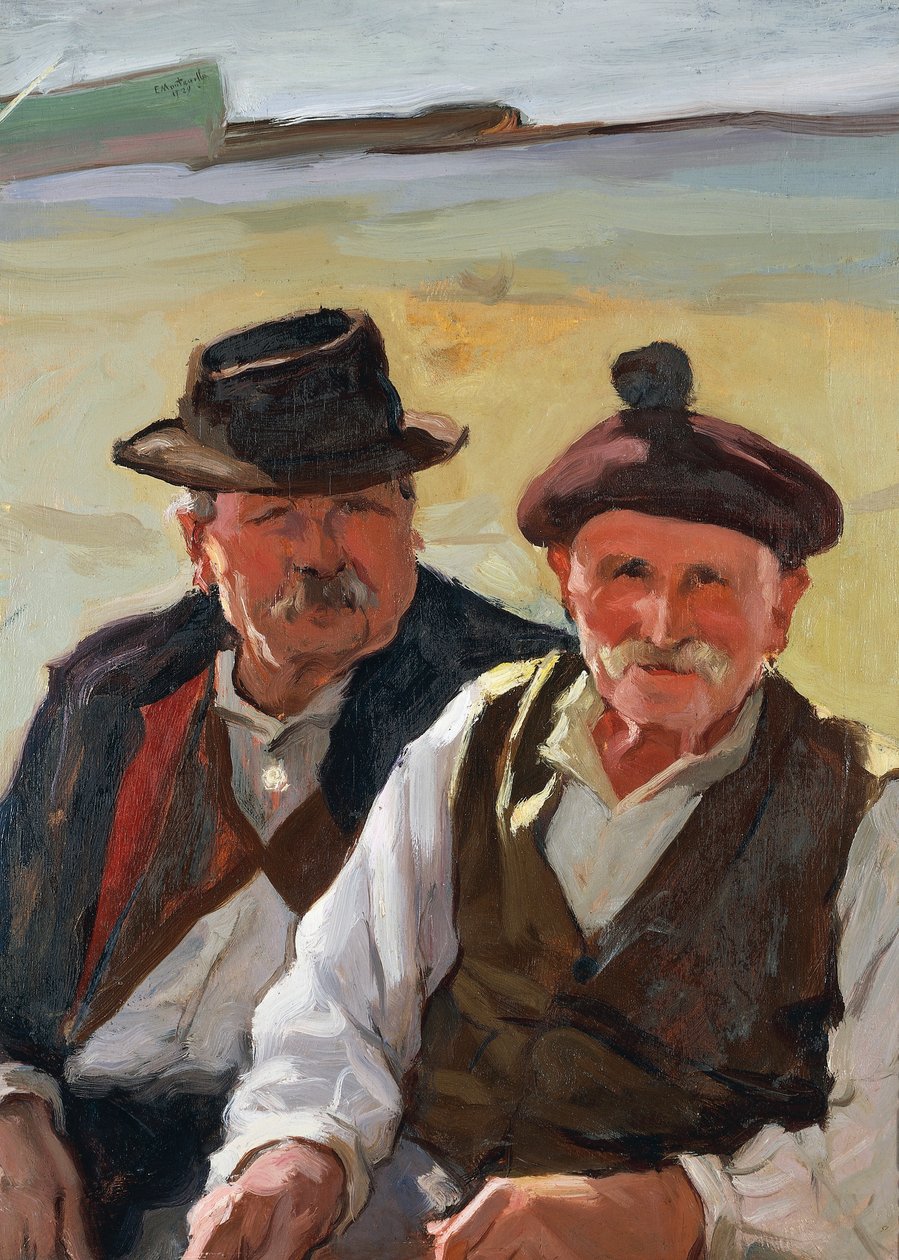 Staří rybáři od Evasio Montanella