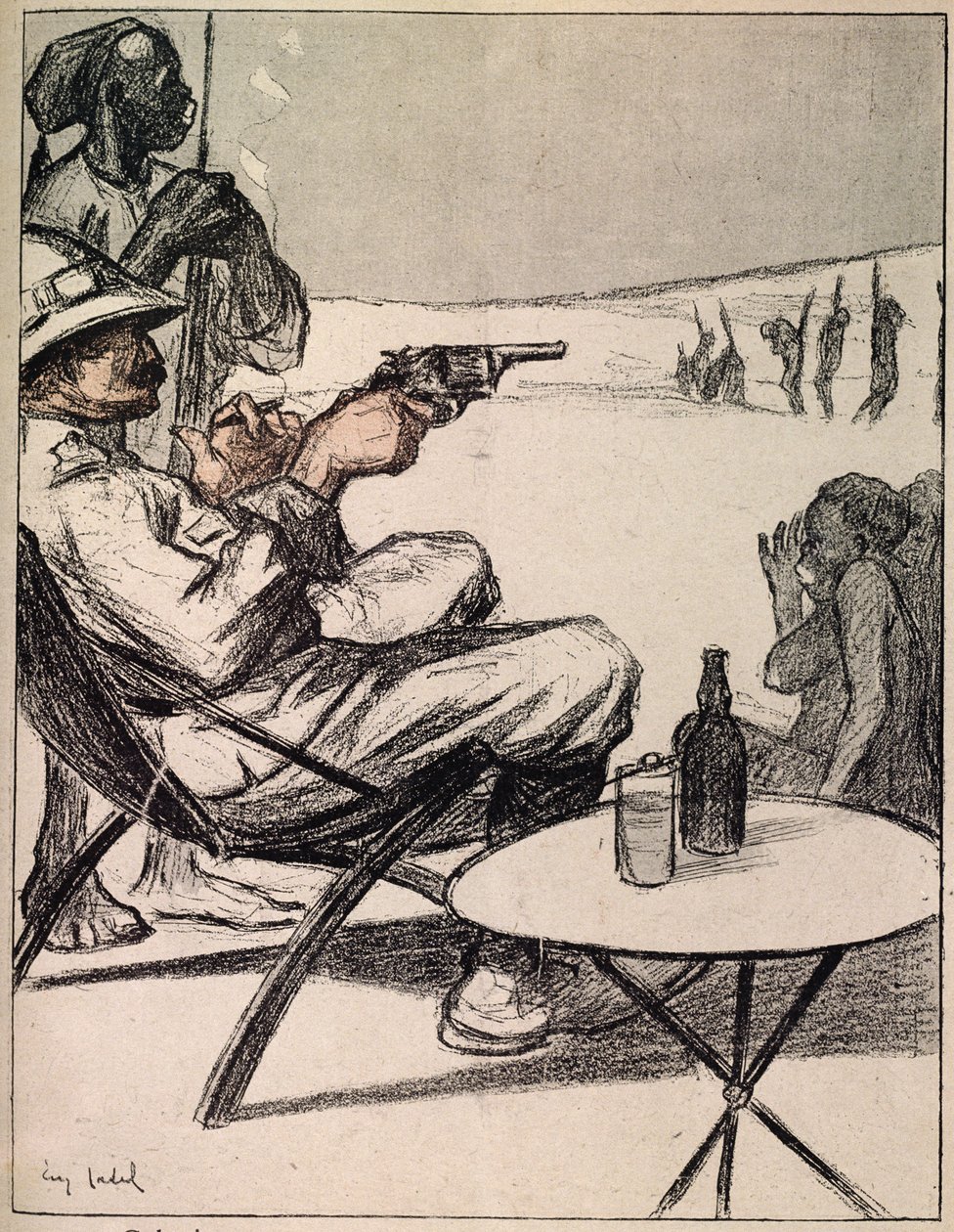 The Colonials, Zatímco čekáme na posily, pracujeme trochu sami z hospody LAssiette Au Beurre. srpna 1902 od Eve Cadel