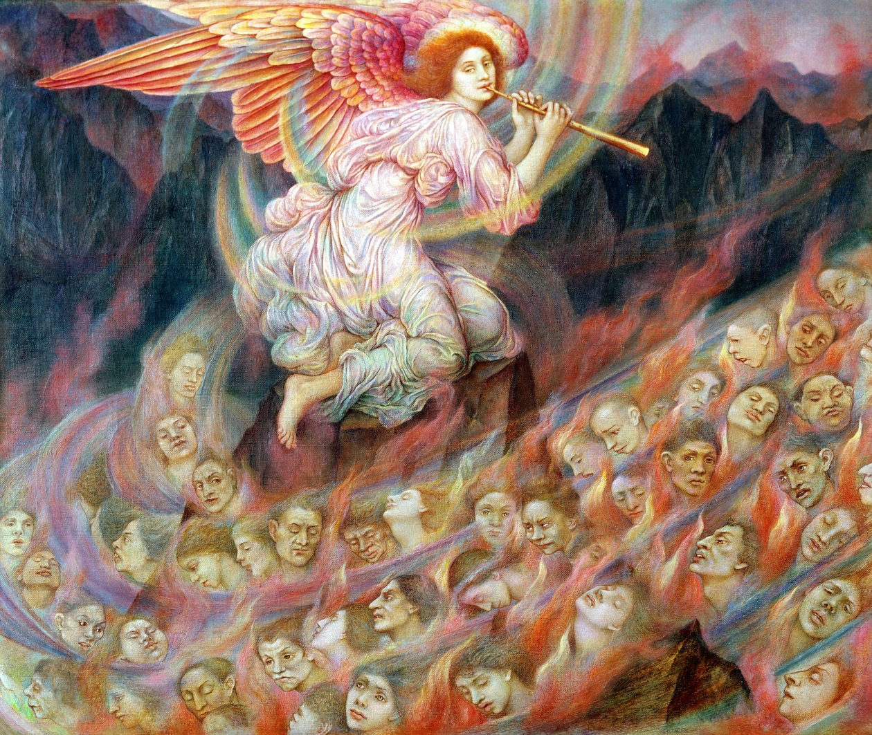 Anděl smrti, 1897 od Evelyn De Morgan