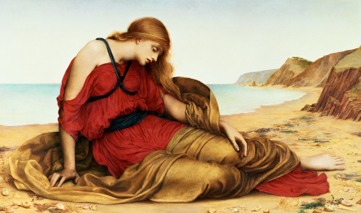 Ariadne v Naxu, 1877 od Evelyn De Morgan