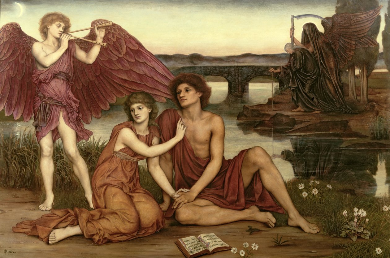 Odcházení lásky, 1883-84 od Evelyn De Morgan
